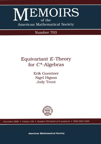 نظریه E- Equivariant برای C * -Algebras