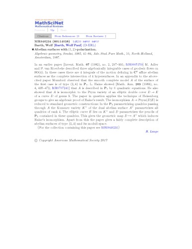 ﻿سطوح آبلی با قطبش (1،2).