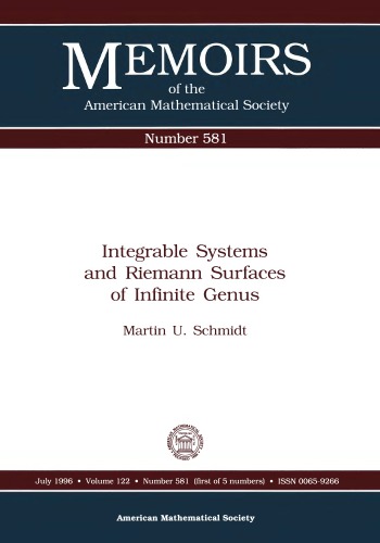 ﻿Integrable Systems and Riemann Surfaces of Infinite Genus