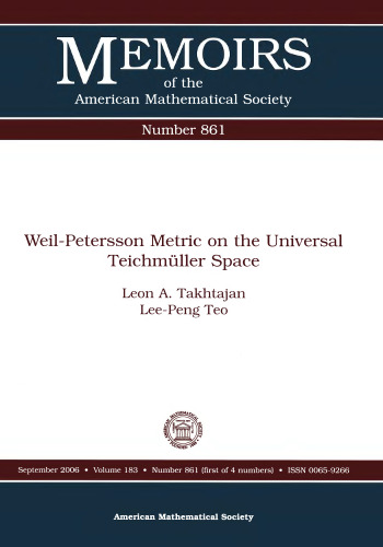 Weil-petersson Metric در فضای جهانی Teichmuller