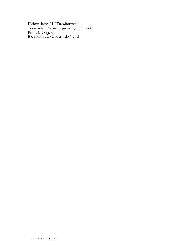 ﻿IEEE The Electric Power Engineering Handbook 03D Transformers