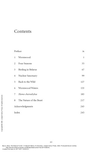 ﻿جنگل افسنطین: تاریخ طبیعی چرنوبیل