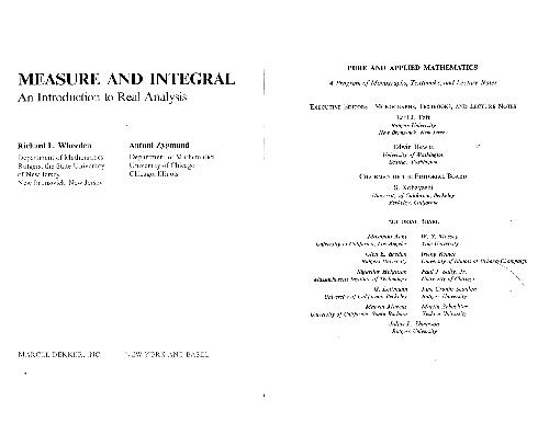 ﻿اندازه گیری و انتگرال مقدمه ای بر تحلیل واقعی