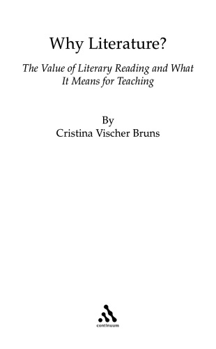 چرا ادبیات: ارزش خواندن ادبیات و آنچه برای تدریس به معنای آن است