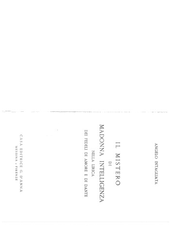 ﻿رمز و راز مدونا اینتلیجنزا در غزلیات فدلی دامور و دانته