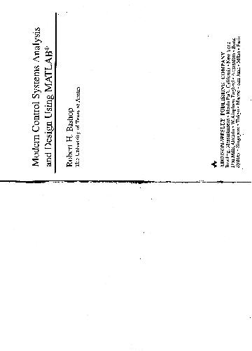 طراحی و طراحی سیستم های مدرن کنترل با استفاده از Matlab