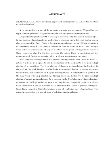 ﻿جبرهای مستطیل ها و هاپف [پایان نامه دکتری]