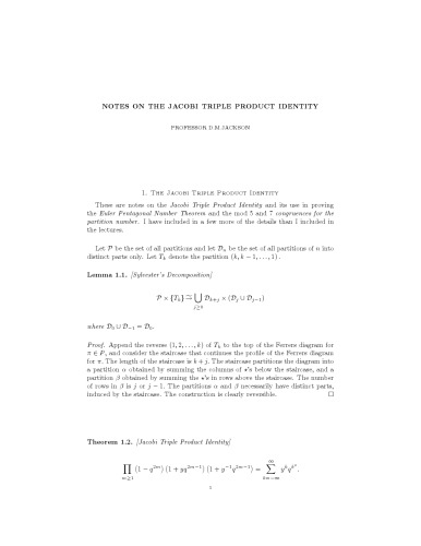 ﻿یادداشت هایی در مورد هویت سه گانه محصول Jacobi [یادداشت های توضیحی]