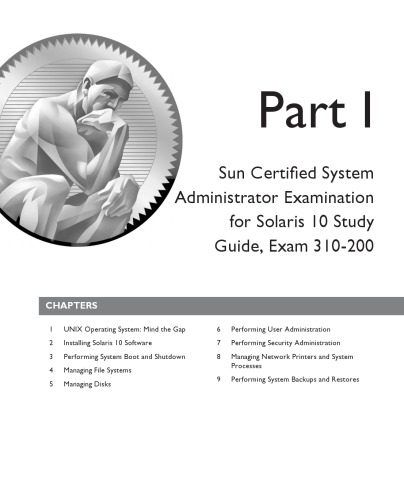 Sun مجاز سیستم مدیریت برای Solaris 10 راهنمای مطالعه سولاریس 10 امتحانات Cx-310-200 و Cx-310-202 Scsa