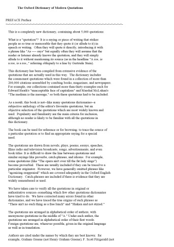 فرهنگ لغت آکسفورد نقل قول های مدرن