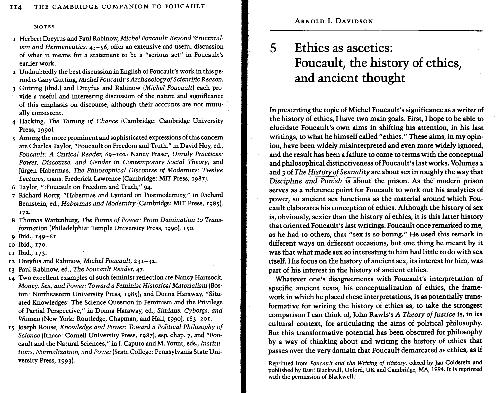 ﻿اخلاق به مثابه زاهد: فوکو، تاریخ اخلاق و اندیشه باستان