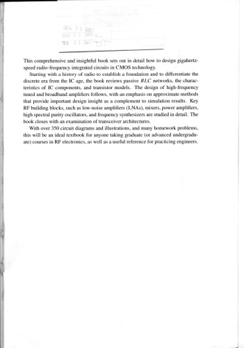 طراحی مدارهای مجتمع رادیویی فرکانس CMOS