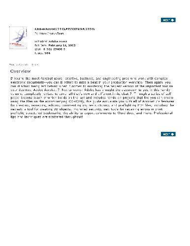 Adobe Acrobat 7 0 کلاس درس در کتاب