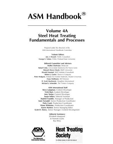 ASM Handbook: مبانی و فرآیندهای گرماکاری حرارتی