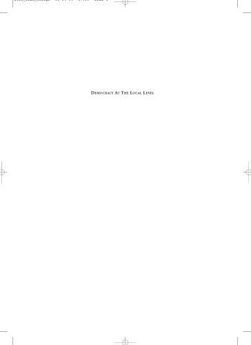 ﻿دموکراسی در سطح محلی: کتاب راهنمای بین المللی IDEA در مورد مشارکت، نمایندگی، مدیریت منازعه و حکومت