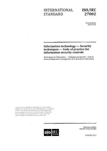 ﻿ISO-IEC 27002-2013