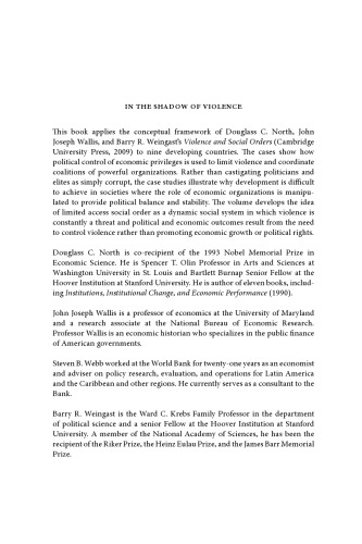 در سایه خشونت: سیاست ، اقتصاد و مشکلات توسعه