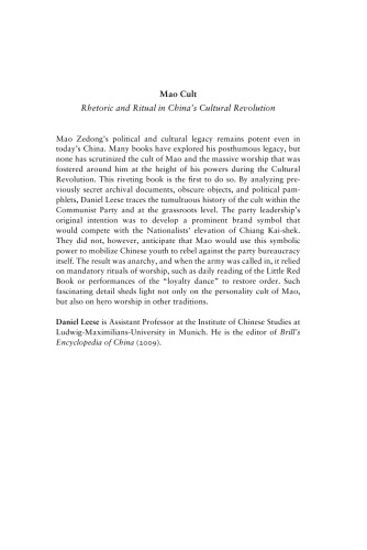 مائو کولت: بلاغت و مناسک در انقلاب فرهنگی چین