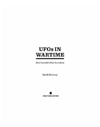 UFOs در Wartime: چیزی که آنها نمی خواستند بدانند