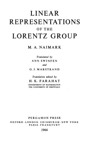 ﻿نمایش خطی گروه لورنتس