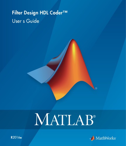 Matlab Filter Design HDL Documentation Coder