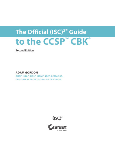 ﻿راهنمای رسمی (ISC) 2 برای CCSP CBK