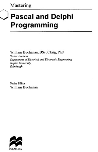 ﻿تسلط بر برنامه نویسی پاسکال و دلفی