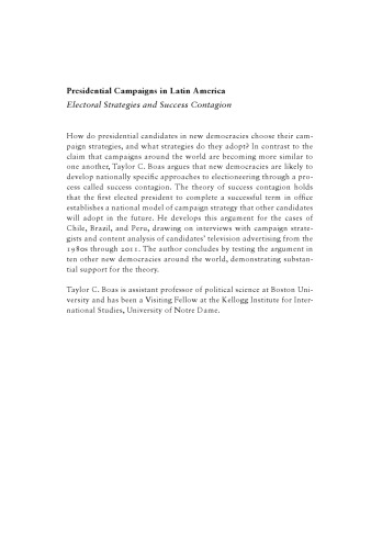 ﻿کمپین های ریاست جمهوری در آمریکای لاتین: استراتژی های انتخاباتی و سرایت موفقیت