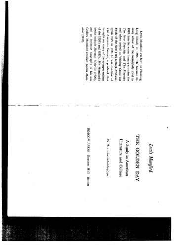 روز طلایی: مطالعه ادبیات و فرهنگ آمریکایی