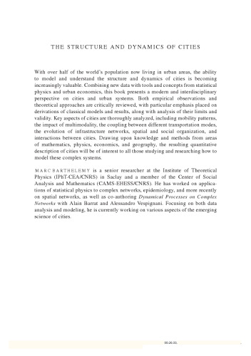 ﻿ساختار و پویایی شهرها: تحلیل داده های شهری و مدل سازی نظری