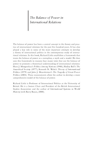 تعادل قدرت در روابط بین الملل: استعاره ها ، اسطوره ها و مدل ها