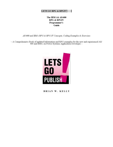 ﻿راهنمای برنامه نویسی AS/400 و IBM i RPG و RPGIV