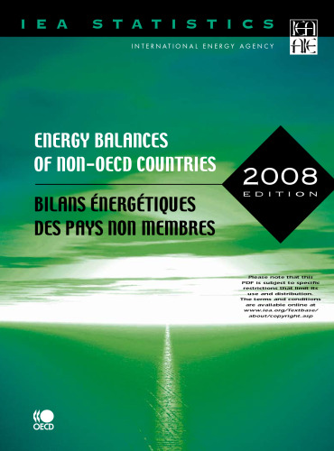﻿ترازهای انرژی کشورهای غیر OECD: 2005/2006: نسخه 2008.