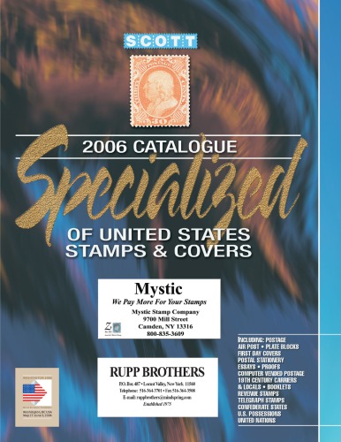 اسکات 2006 فهرست تخصصی ایالات متحده تمبر و آمپر؛ پوشش ها
