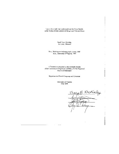 ﻿نامه هایی از جهنم: جهان زیرین و نامه آیه در آثار ژان لمیر دو بلژس و کلمنت ماروت