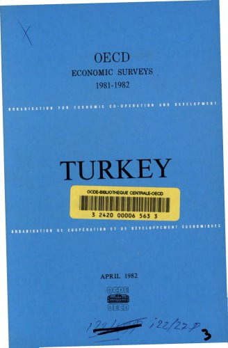 ﻿بررسی های اقتصادی OECD: ترکیه 1981-1982.