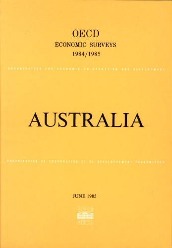 ﻿بررسی های اقتصادی OECD: استرالیا 1984-1985.