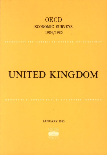 ﻿بررسی های اقتصادی OECD: بریتانیا 1984-1985.