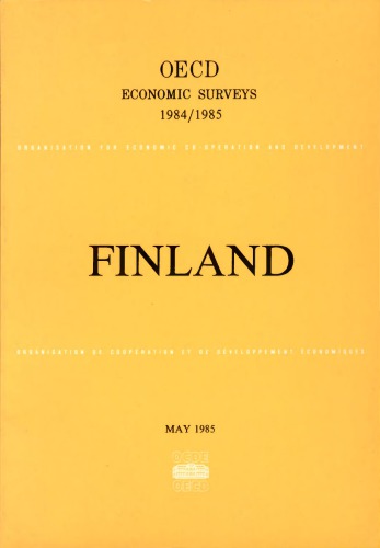 ﻿بررسی های اقتصادی OECD: فنلاند 1984-1985.