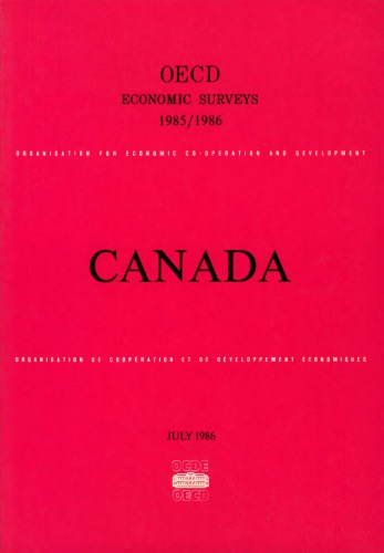 ﻿بررسی های اقتصادی OECD: کانادا 1985-1986.