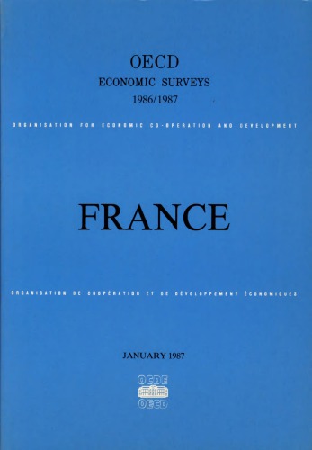 ﻿بررسی های اقتصادی OECD: فرانسه 1986-1987.