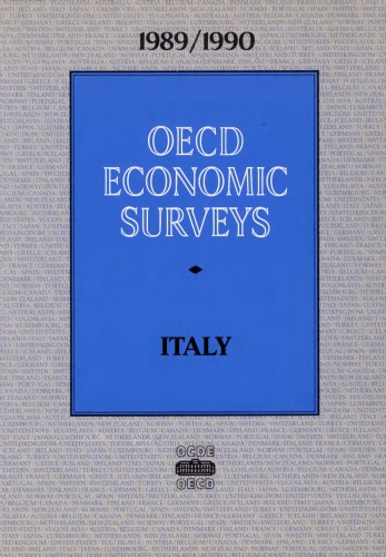 بررسی های اقتصادی Oecd: ایتالیا 1989-1990.