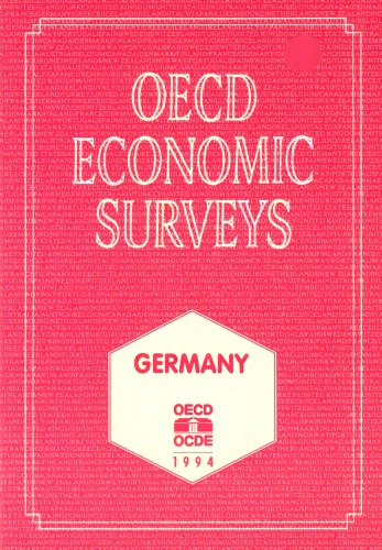 ﻿بررسی های اقتصادی OECD: 1993-1994: آلمان