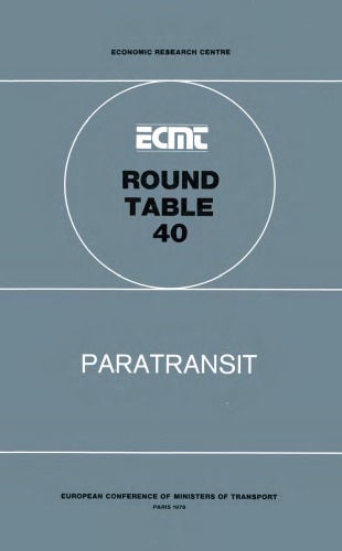 ﻿Paratransit: در پاریس در 26 و 27 ژانویه 1978 برگزار شد