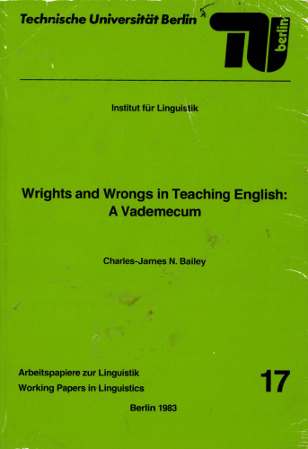 نکات و اشتباهات در آموزش انگلیسی: A vademecum