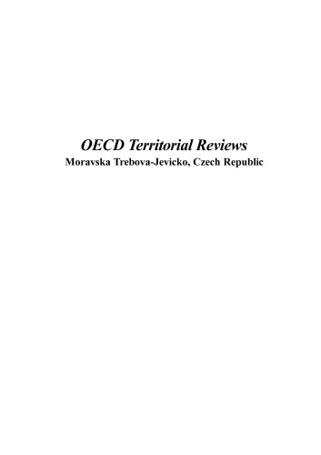 ﻿بررسی های منطقه ای OECD: Moravska Trebova-Jevicko، جمهوری چک 2002