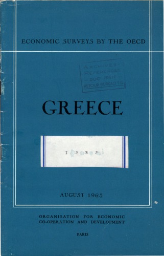 ﻿بررسی های اقتصادی OECD: یونان 1963.