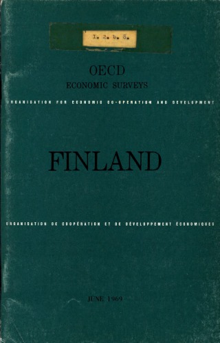 ﻿بررسی های اقتصادی OECD: فنلاند 1969.