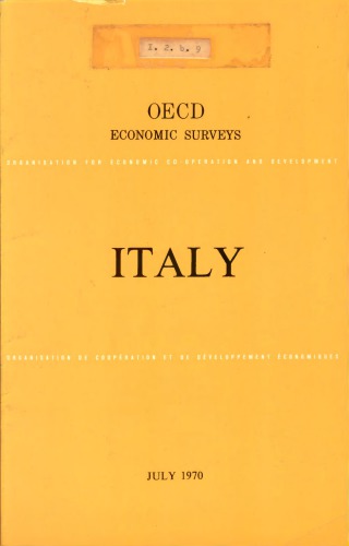 ﻿بررسی های اقتصادی OECD: ایتالیا 1970.
