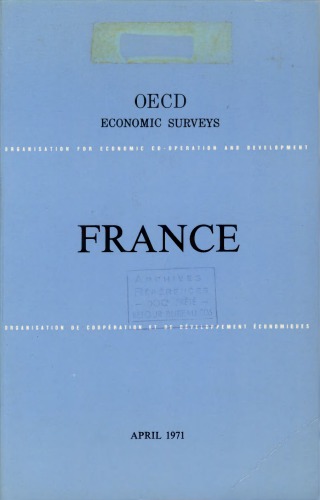 ﻿بررسی های اقتصادی OECD: فرانسه 1971.